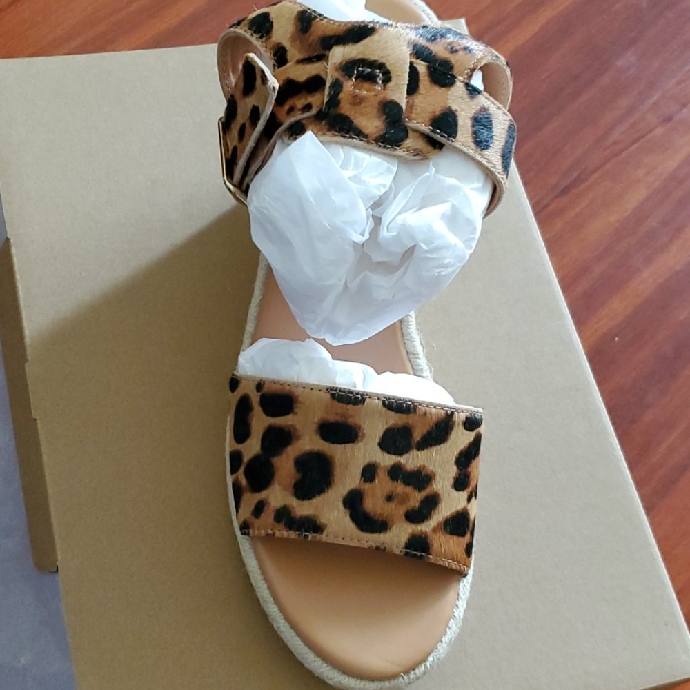 J crew calfhair Espadrille wedge sandal - Picture 3 of 6